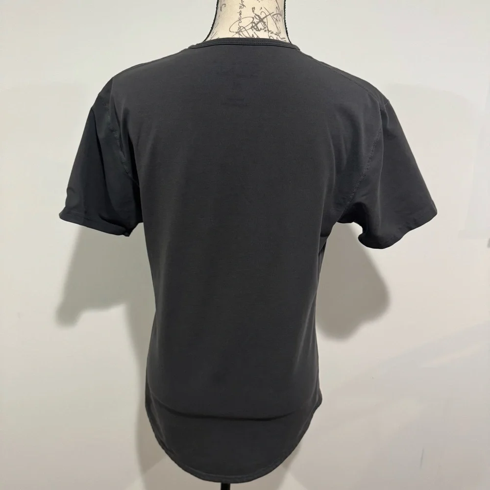 BYLT Basics Drop Cut Lux Short Sleeve TShirt Charcoal Gray Men’s Size Small